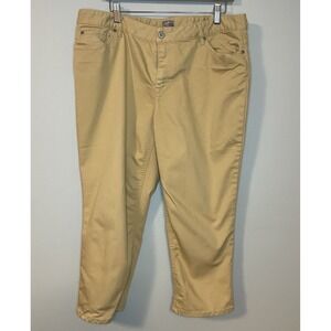 J Jill Cropped Jeans Womens Size‎ 16P Stretch Yellow